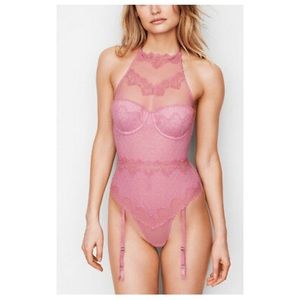 Victoria’s Secret Chantilly Lace High Neck Teddy